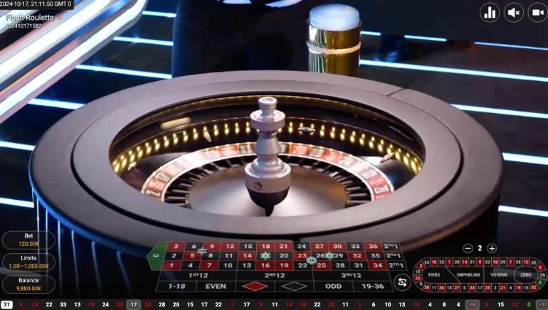 Flash Roulette Spins